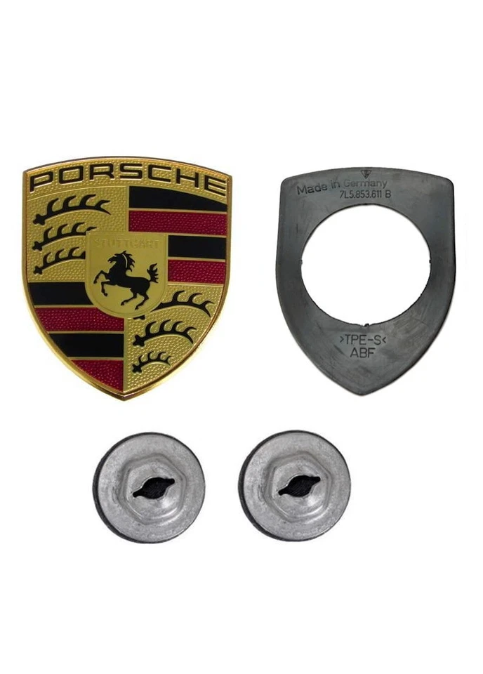 Porsche 911 997.2 2009-2012 Genuine Hood Crest Emblem Kit Foto 1 de 1