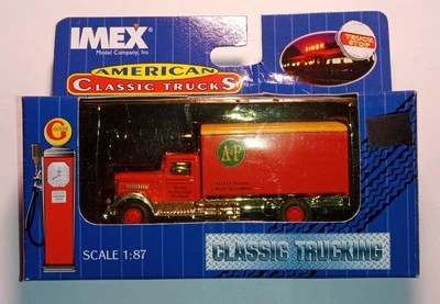 Imex American Classic Trucks #870023 1939-1949 Peterbilt Box Van A&P HO 1:87 - Image 1 of 4