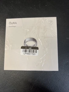 Oura Ring 4 Silver - Size 7 - Picture 1 of 2