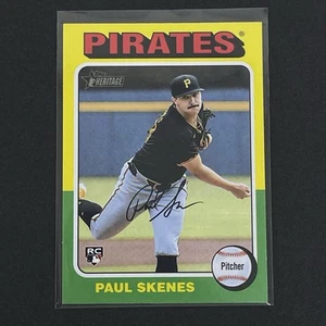 2024 Topps Heritage High Number Paul Skenes #594 Rookie RC Pirates  - Foto 1 di 2