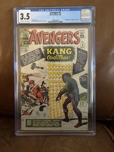 Avengers #8 ⭐ CGC 3.5 ⭐ 1st Appearance KANG the Conqueror Silver Age Marvel 1964 - Picture 1 of 3