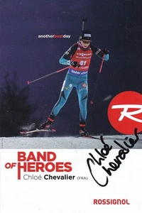 Chloe CHEVALIER - Frankreich, Gold EM 2018 Biathlon, Original-Autogramm! - Picture 1 of 1