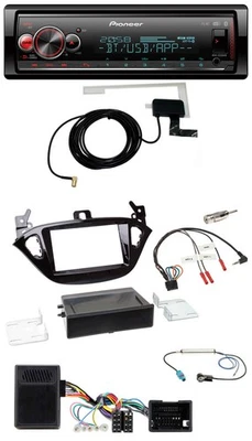 Pioneer Bluetooth DAB USB Lenkrad Autoradio für Opel Adam ab 2013 Corsa E Ablage - Bild 1 von 4