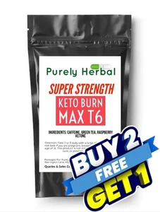 💊KETO BURN MAX T6 - Píldoras de dieta ceto fuertes - Quemadores de grasa - Cápsulas de pérdida de peso - Imagen 1 de 6