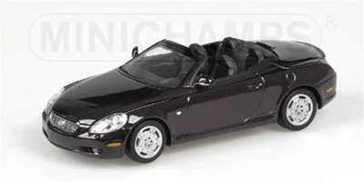 1:43 Minichamps Lexus Sc430 Cabriolet 2001 Purple Metal 400166132 Diecast Model - Image 1 of 2