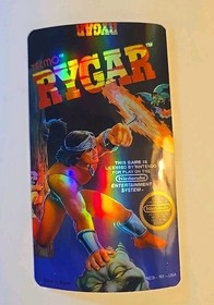 Etiqueta de cartucho de repuesto hologr&aacute;fica Rygar NES