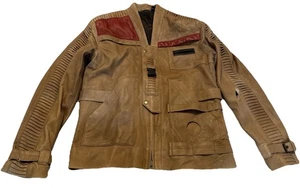 Star Wars Finn John Boyega Disfraz Dameron Cuero S Chaqueta - Tiene Desgaste Rasgado - Imagen 1 de 9