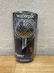 Waterpik 5-Spray 3.5 in. Single Wall Mount Low Flow Handheld Shower Head Chrome - Picture 1 of 2