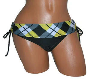 Costume da bagno bikini Hobie NUOVO nero donna taglia L grande 12 14 fondo $41 S259 - Foto 1 di 2