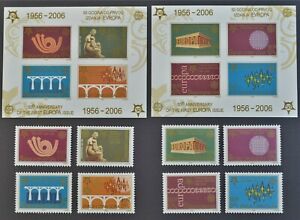 Lot de 2 feuillets non dent + 8 timbres neufs** Serbie Montenegro 50ème EUROPA