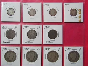 1892-1915 FRISEUR SILBER LOT "HÄLFTEN, VIERTEL, GROSCHEN" - Bild 1 von 10