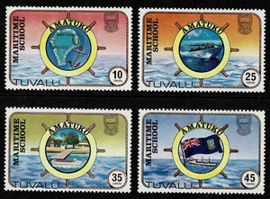Tuvalu 1982 Amatuku Maritime School - Complete Set Of Four Stamps - MUH - Picture 1 of 1