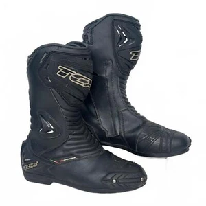 TCX 5 Sportour Botas de Motocicleta Impermeables de Cuero Negro Talla UK 8 - Imagen 1 de 11