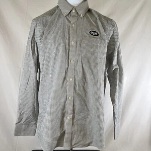 New York Jets Button Up Dress Shirt Nwt Logo Casual CB NFL Men’s Small S - Picture 1 of 8
