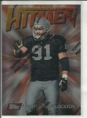 1997 Topps Finest #21 Chester McGlockton Oakland Raiders Hitmen - Image 1 of 2