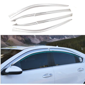 Chrome Window Vent Visor Shades Sun Rain Wind Guards For Kia Forte/K3 2019-2021 - Bild 1 von 6