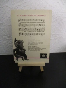 Original Gesangkarte “ Sandmann Lieber Sandmann “ 1962 DDR - Bild 1 von 3