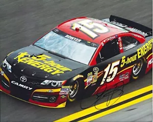 AUTOGRAPHED 2014 Clint Bowyer #15 MWR 5-Hour Energy Racing (On-Track) Signed 8X1 - Picture 1 of 1