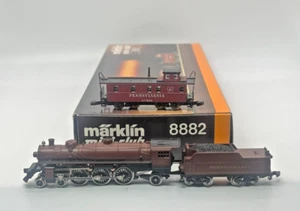 Set locomotiva a vapore e caboose scala Z Marklin 8882 "Pennsylvania Railroad" - Foto 1 di 14