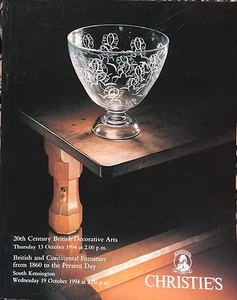 CHRISTIES Auction Catalog 10/19/1994 20th Century British Decorative Arts - UK * - Picture 1 of 12