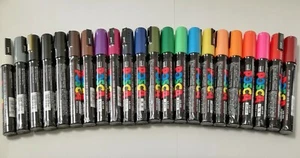 Uni POSCA PC-5M Medium Point Marker Pens 1.8-2.5mm 22 Colors Free Choice - Picture 1 of 48