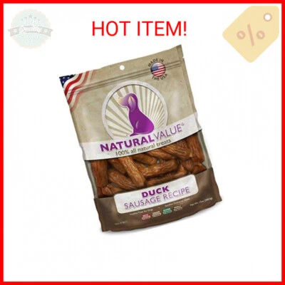 Salchichas de pato masticables suaves naturales de valor natural Loving Pets para perros, 13 onzas Foto 1 de 2