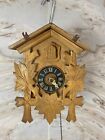 Old Cuckoo Clock, Wooden Case, Pointer Incomplete Wall Clock FAULTY