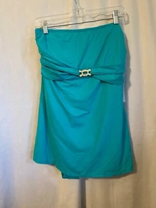 NWT PERRY ELLIS One-Piece Swimsuit Size 14 in (Aqua) Reg $120 - Picture 1 of 8