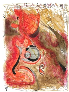 Stampa Artistica firmata.Titolo: "Insegnamenti e Connessioni Saturniane" - Foto 1 di 5