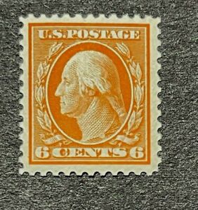 mystamps  US 506, 6 cent Washington 1917, MNH, OG, XF grade 85