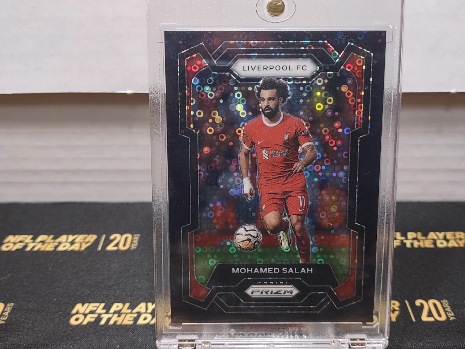2023-24 Panini Prizm Premier League Breakaway Prizms Black 1/1 Mohamed Salah #73