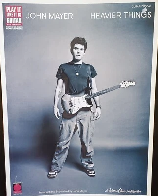 John Mayer Heavier Things Vocal Piano Guitar Tab Sheet Music Book - Image 1 of 4