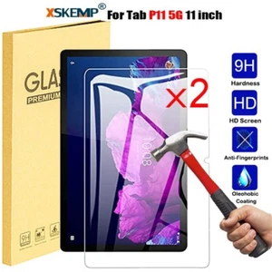 2Pcs Lenovo Tab P11 5G Tempered Glass Screen Protector Anti Scratch Cover Film - Picture 1 of 14