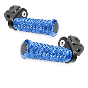 Blue M-Grip Front 1" Extended Foot Pegs For Triumph Trident 660 21 22 23 - Foto 1 di 8