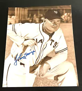 JOHNNY MIZE SIGNED 8X10 PHOTO 120 DAY GUARANTEE PASS PSA JSA AUTH AUTOGRAPHED - Picture 1 of 2