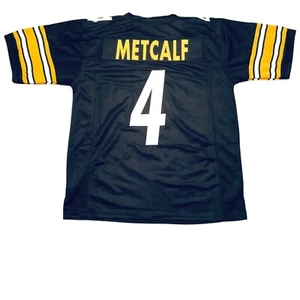 UNSIGNED CUSTOM Sewn Stitched D.K. Metcalf Black Jersey - M, L, XL, 2XL - Picture 1 of 2