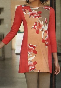 J.Jill Wearever Color Block Tunic L NWT $89 CLEARANCE - Picture 1 of 9