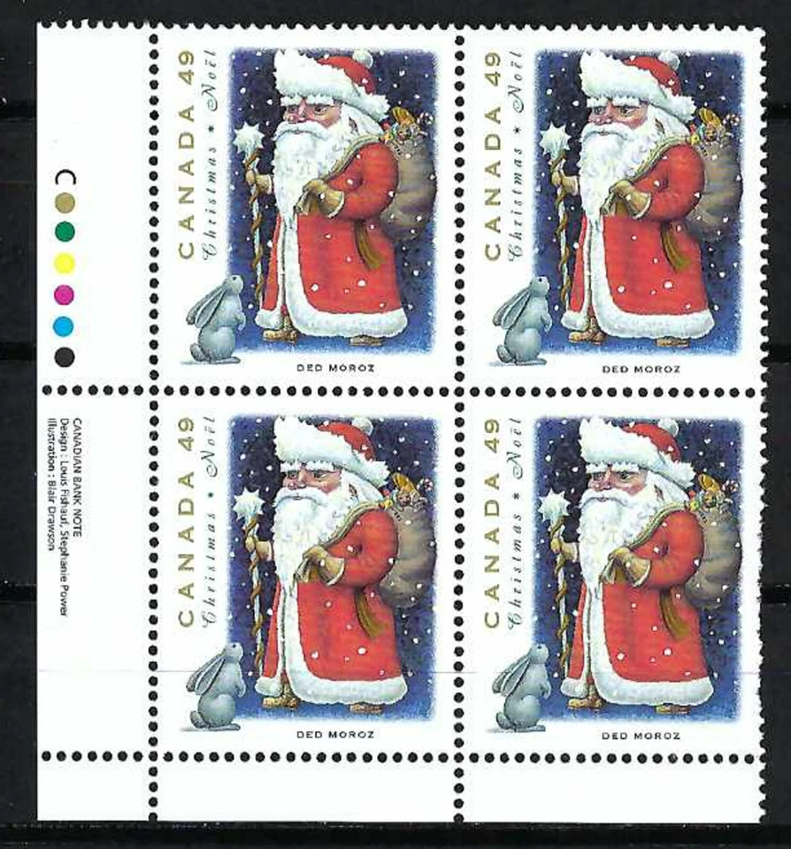 CANADÁ - SCOTT 1500 - MUY BUEN ESTADO - BLOQUE DE PLACAS LL - NAVIDAD (PERSONAJES) - 1993 Foto 1 de 1