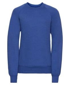 Personalised Custom Russell Kids Raglan Sleeve Sweatshirt Uniform Pullover 7620B - Picture 1 of 22