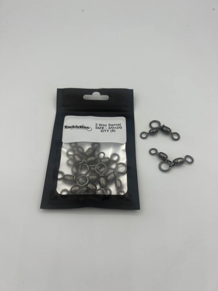8 Pcs 3 Way Crane Swivels 3/0+2/0 - Test 100kg - Image 1 of 1