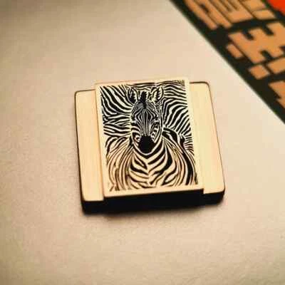 Camera HotShoe Cover Cap Brass Zebra Tiger Leopard f Sony Canon Fuji Nikon Leica - Image 1 of 4