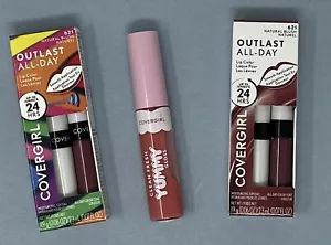 Outlast All-Day Lip Color 621 Natural Blush & Yummy Lip Gloss Lot 5 Piece - Picture 1 of 2