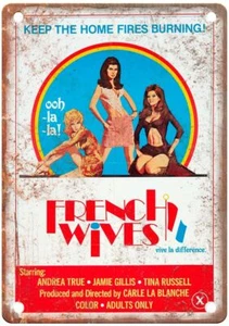 French Wives Vintage Movie Poster Old Retro Look Metal Sign MP1634 - Picture 1 of 2