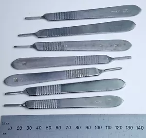 7x Surgical Knife Scalpel Handle #3 Stainless Steel 4¾" - Picture 1 of 1