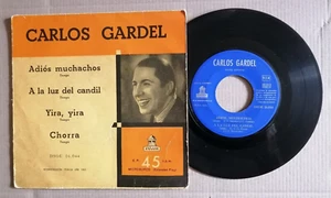 CARLOS GARDEL : Adiós Muchachos 7" EP 45T 1955 Spain ODEON DSOE 16.044 en VG/VG+ - Picture 1 of 2