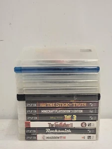 Lot of 12 PS3 Games, some with covers  and manual:Minecraft, South Park,etc.  - Picture 1 of 8