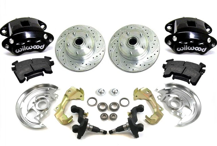 1968 1972 Pontiac GTO Front Disc Brake Conversion Kit + Black Wilwood Stock - Image 1 of 1