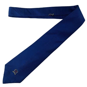 Tommy Hilfiger Blue Crest 100% Silk Made in USA Tie 4 x 57 - Picture 1 of 7