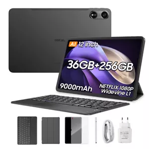 Blackview Oscal Pad 100 12 Inch Tablets Android 15 36GB+256GB 9000mAh W/Keyboard - Picture 1 of 15
