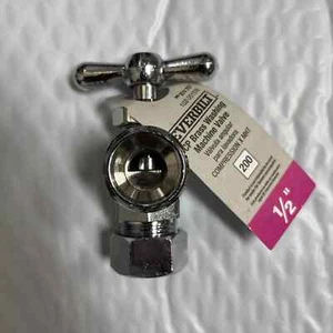 Everbilt 1/2 pulgada. x 3/4 pulg. O.D. x Lavado de compresión de latón cromado MHT - Imagen 1 de 4